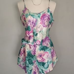 Cami With Shorts Floral Pajamas